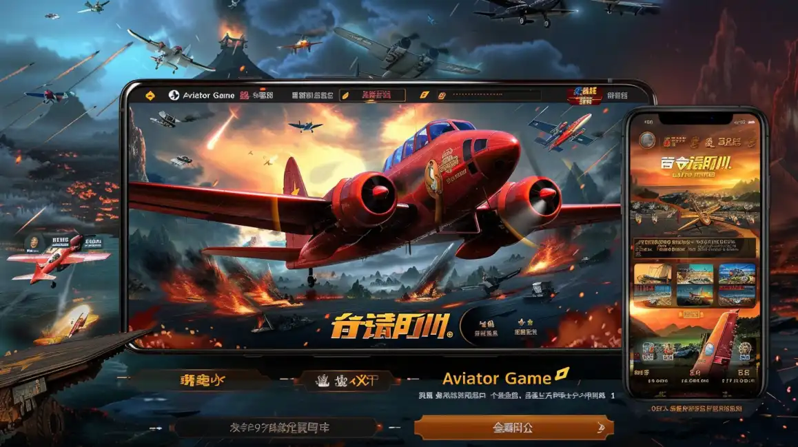 An epic battle scene from the Aviator Game on bgd99, displayed on a tablet and smartphone, highlighting the immersive graphics and mobile-friendly interface.
